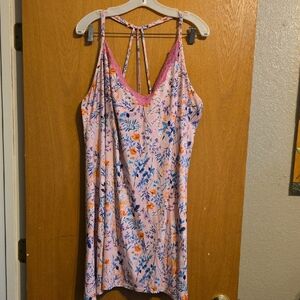 Secret Treasures Pink and Blue Floral Dress